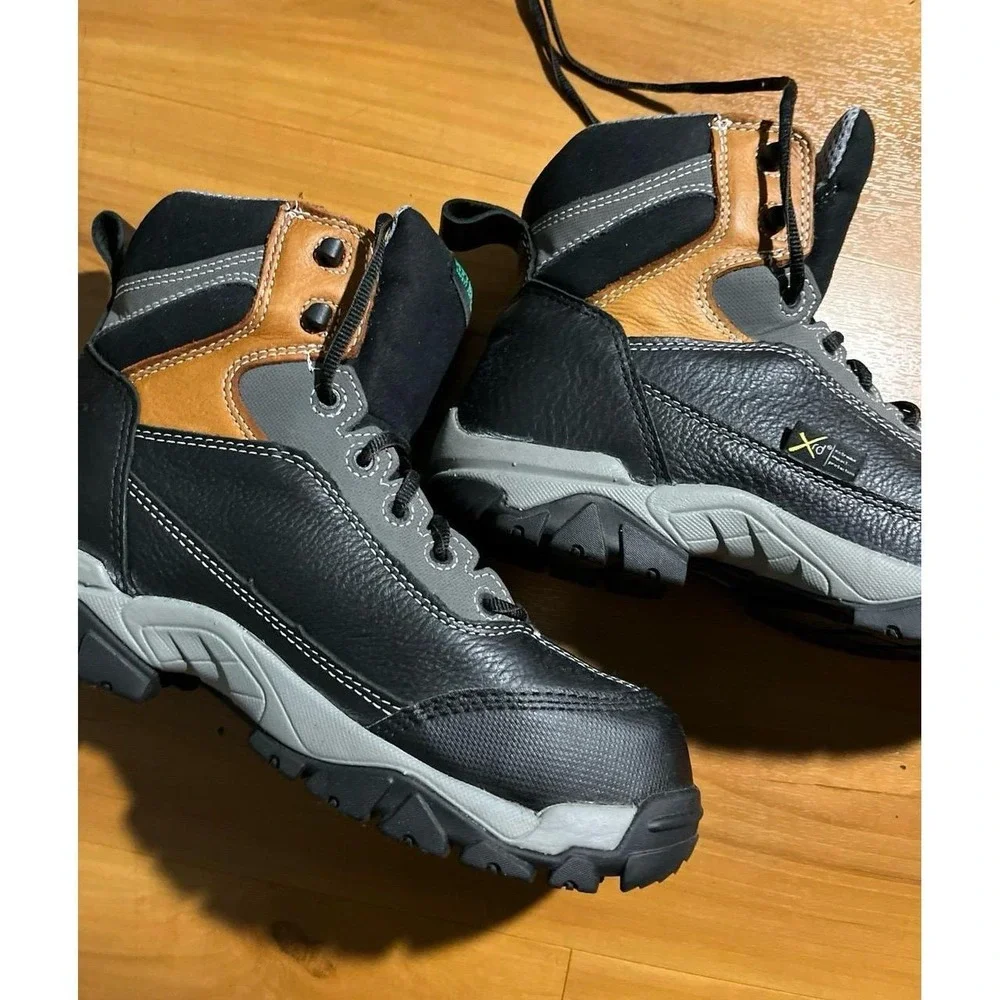 NWOT Hytest Apex Waterproof Slip Resistant Steel Toe Construction Work Boots